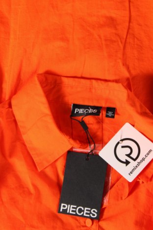 Дамска риза Pieces, Размер S, Цвят Оранжев, Цена 11,50 лв.