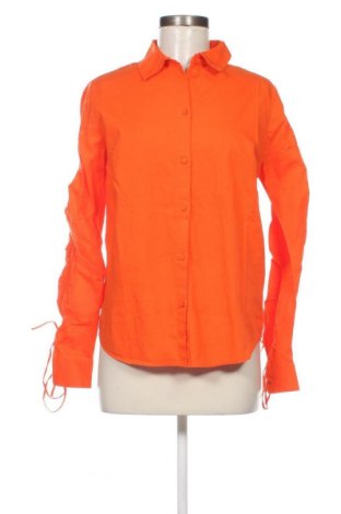 Дамска риза Pieces, Размер S, Цвят Оранжев, Цена 11,50 лв.