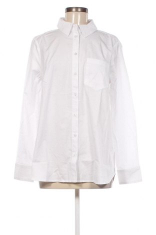 Γυναικείο πουκάμισο Pulz Jeans, Μέγεθος L, Χρώμα Λευκό, Τιμή 13,10 €
