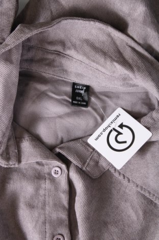Γυναικείο πουκάμισο SHEIN, Μέγεθος XL, Χρώμα Γκρί, Τιμή 6,96 €
