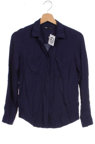 Γυναικείο πουκάμισο Sinsay, Μέγεθος XS, Χρώμα Μπλέ, Τιμή 6,47 €