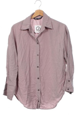 Dámská košile  Zara, Velikost XS, Barva Popelavě růžová, Cena  195,00 Kč
