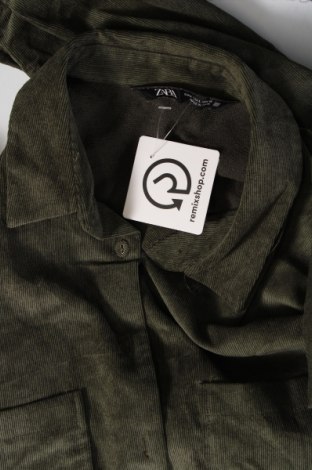 Γυναικείο πουκάμισο Zara, Μέγεθος L, Χρώμα Πράσινο, Τιμή 6,68 €