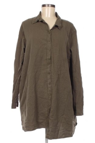 Γυναικείο πουκάμισο Zizzi, Μέγεθος XL, Χρώμα Πράσινο, Τιμή 9,80 €