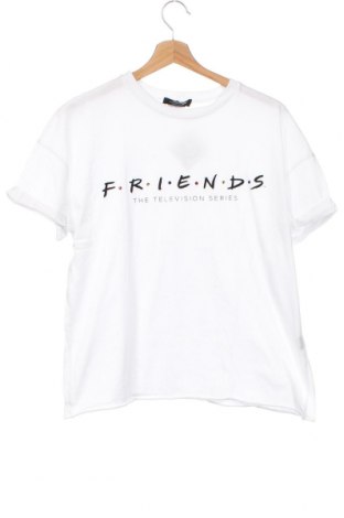 Γυναικείο t-shirt Bershka, Μέγεθος XS, Χρώμα Λευκό, Τιμή 12,63 €