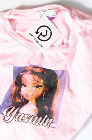 Damen T-Shirt Bershka, Größe S, Farbe Rosa, Preis 9,28 €