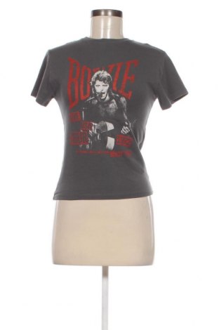 Γυναικείο t-shirt Bowie, Μέγεθος S, Χρώμα Γκρί, Τιμή 18,56 €