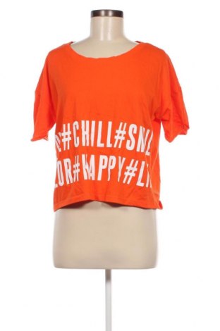 Γυναικείο t-shirt Cache Cache, Μέγεθος L, Χρώμα Πορτοκαλί, Τιμή 5,80 €