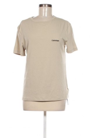 Damski T-shirt Calvin Klein, Rozmiar S, Kolor Beżowy, Cena 123,14 zł