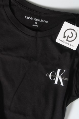 Damen T-Shirt Calvin Klein Jeans, Größe XS, Farbe Schwarz, Preis 39,69 €
