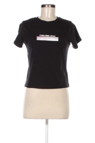 Damen T-Shirt Calvin Klein Jeans, Größe L, Farbe Schwarz, Preis € 39,69