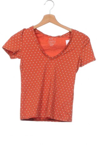 Дамска тениска Cropp, Размер XS, Цвят Оранжев, Цена 8,01 лв.