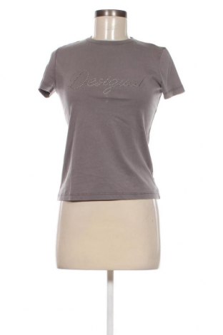 Tricou de femei Desigual, Mărime XS, Culoare Gri, Preț 122,37 Lei