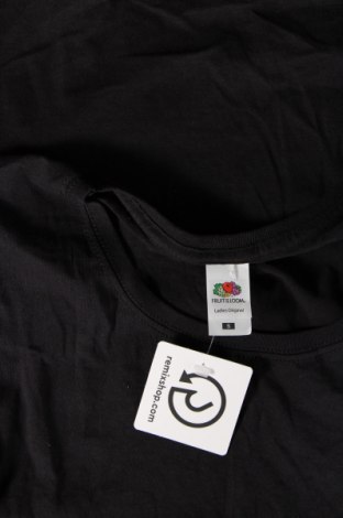 Γυναικείο t-shirt Fruit Of The Loom, Μέγεθος S, Χρώμα Μαύρο, Τιμή 5,23 €