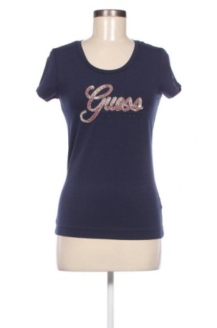 Γυναικείο t-shirt Guess, Μέγεθος S, Χρώμα Μπλέ, Τιμή 37,11 €