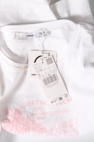 Дамска тениска Mango, Размер M, Цвят Бял, Цена 36,00 лв.