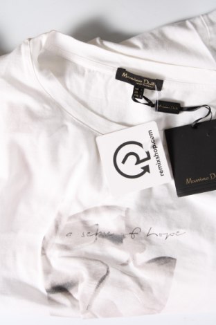 Γυναικείο t-shirt Massimo Dutti, Μέγεθος L, Χρώμα Λευκό, Τιμή 22,20 €