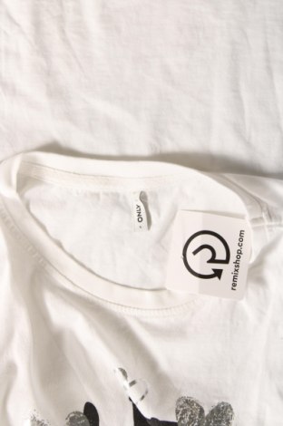 Dámske tričko ONLY, Veľkosť L, Farba Biela, Cena  8,79 €