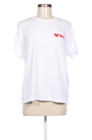 Γυναικείο t-shirt Pieces, Μέγεθος L, Χρώμα Λευκό, Τιμή 15,98 €
