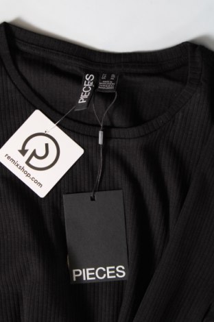 Γυναικείο t-shirt Pieces, Μέγεθος XL, Χρώμα Μαύρο, Τιμή 15,98 €