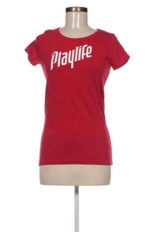 Damen T-Shirt Playlife, Größe M, Farbe Rot, Preis 9,54 €