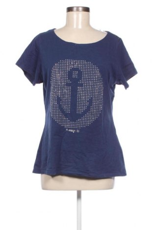 Damen T-Shirt Roadsign, Größe XL, Farbe Blau, Preis 11,13 €
