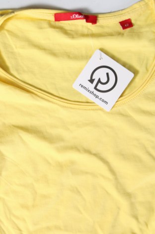 Γυναικείο t-shirt S.Oliver, Μέγεθος L, Χρώμα Κίτρινο, Τιμή 5,94 €