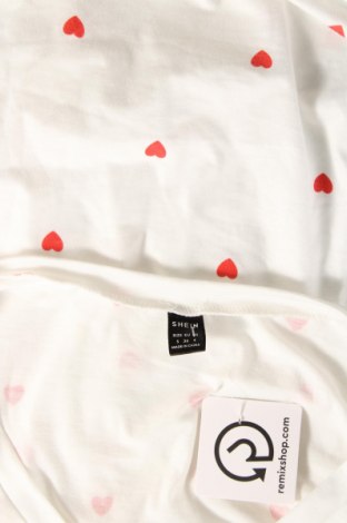 Γυναικείο t-shirt SHEIN, Μέγεθος S, Χρώμα Λευκό, Τιμή 4,42 €