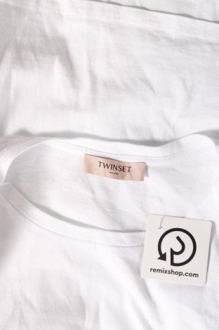 Γυναικείο t-shirt TWINSET, Μέγεθος M, Χρώμα Λευκό, Τιμή 56,75 €