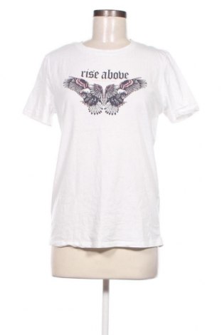 Γυναικείο t-shirt Terranova, Μέγεθος L, Χρώμα Λευκό, Τιμή 4,00 €