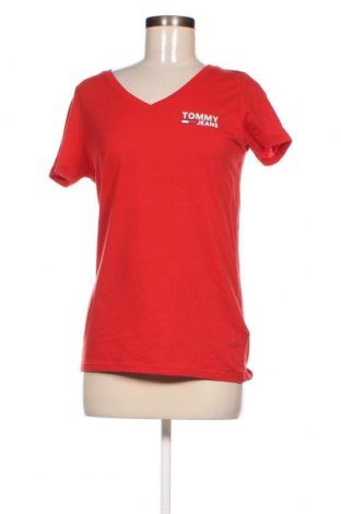 Damen T-Shirt Tommy Jeans, Größe S, Farbe Rot, Preis € 34,37