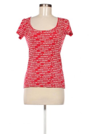 Damen T-Shirt United Colors Of Benetton, Größe S, Farbe Rot, Preis 4,44 €