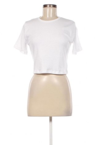 Γυναικείο t-shirt Weekday, Μέγεθος L, Χρώμα Λευκό, Τιμή 12,37 €