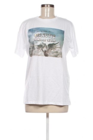 Γυναικείο t-shirt Zara, Μέγεθος S, Χρώμα Λευκό, Τιμή 12,37 €