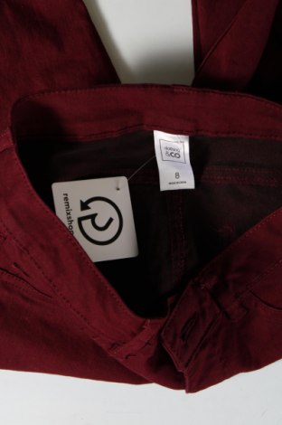 Dámske džínsy  Clothing & Co, Veľkosť S, Farba Červená, Cena  7,12 €