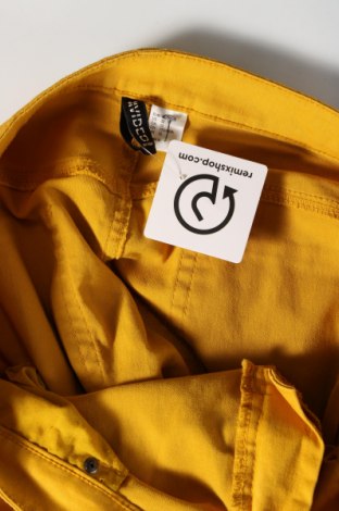Damskie jeansy H&M Divided, Rozmiar L, Kolor Żółty, Cena 41,74 zł