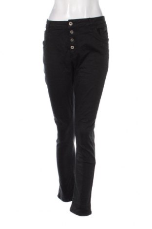 Дамски дънки KAROSTAR, Размер XL, Цвят Черен, Цена 11,60 лв.