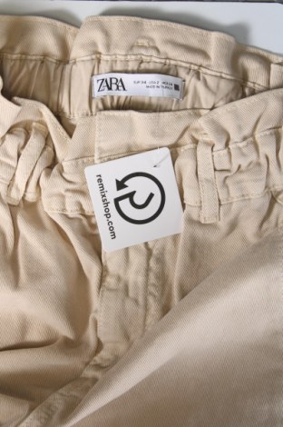 Dámské džíny  Zara, Velikost XS, Barva Krémová, Cena  195,00 Kč