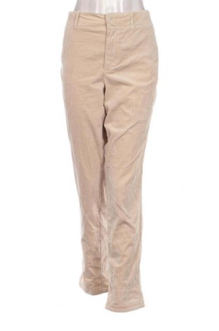 Γυναικείο κοτλέ παντελόνι, Μέγεθος XL, Χρώμα  Μπέζ, Τιμή 10,76 €