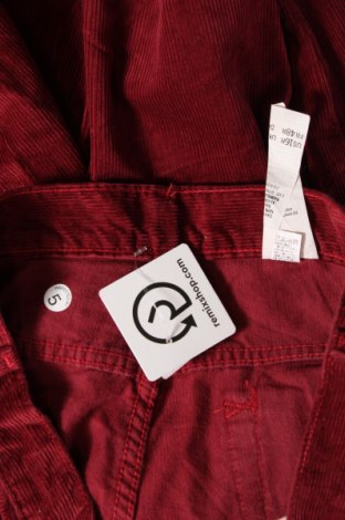 Γυναικείο κοτλέ παντελόνι, Μέγεθος XL, Χρώμα Κόκκινο, Τιμή 4,66 €