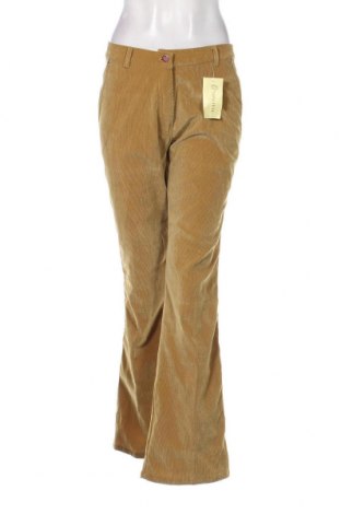 Pantaloni de velvet de femei, Mărime S, Culoare Galben, Preț 30,26 Lei