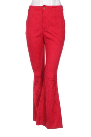 Pantaloni de velvet de femei, Mărime S, Culoare Roșu, Preț 24,80 Lei