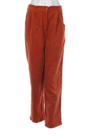 Damen Cordhose, Größe L, Farbe Orange, Preis 12,80 €