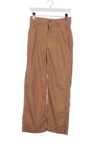 Pantaloni de velvet de femei, Mărime XS, Culoare Bej, Preț 24,80 Lei
