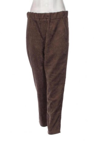 Pantaloni de velvet de femei, Mărime L, Culoare Maro, Preț 52,46 Lei