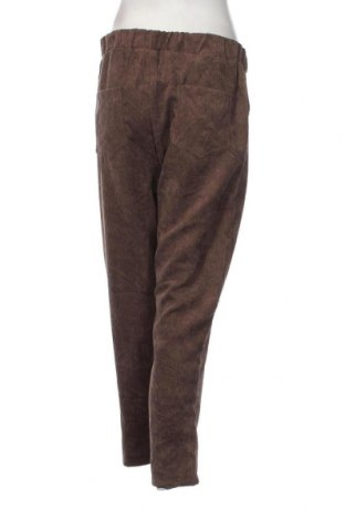 Pantaloni de velvet de femei, Mărime L, Culoare Maro, Preț 26,71 Lei