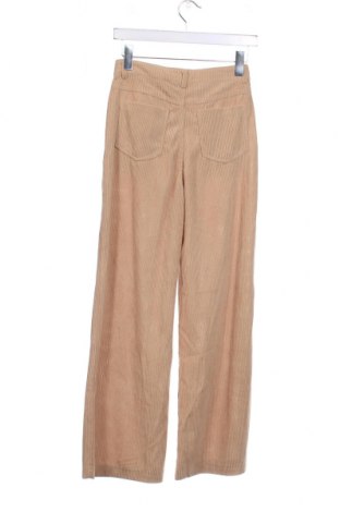 Pantaloni de velvet de femei, Mărime XS, Culoare Bej, Preț 42,17 Lei