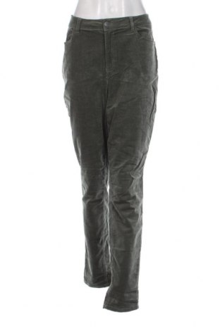 Γυναικείο κοτλέ παντελόνι, Μέγεθος XXL, Χρώμα Πράσινο, Τιμή 7,18 €