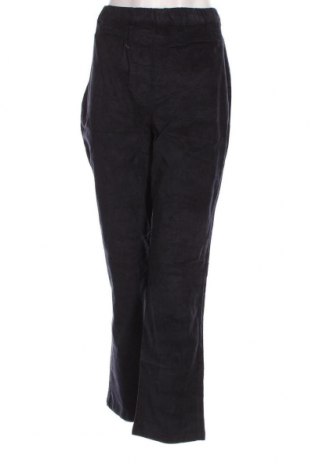 Pantaloni de velvet de femei Amber Sun, Mărime L, Culoare Albastru, Preț 25,76 Lei