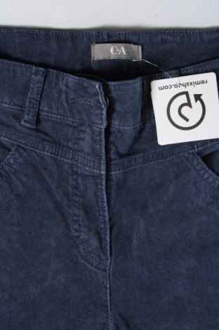 Pantaloni de velvet de femei C&A, Mărime M, Culoare Albastru, Preț 95,39 Lei